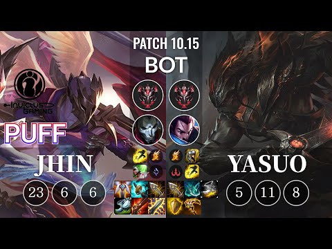IG Puff Jhin vs Yasuo Bot - KR Patch 10.15
