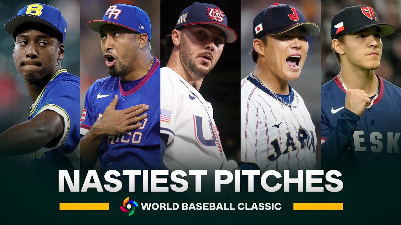 Over 12 minutes of the nastiest pitches thrown during the 2026 World Baseball Classic 😮‍💨