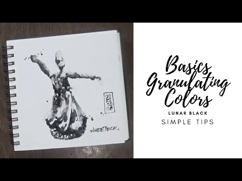 Granulating Colors | Lunar Black Daniel Smith (8 min)