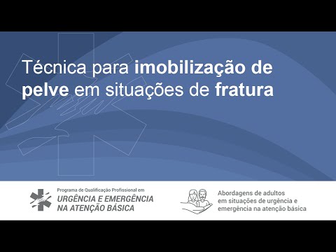 Técnica para imobilização da pelve em situações de fratura