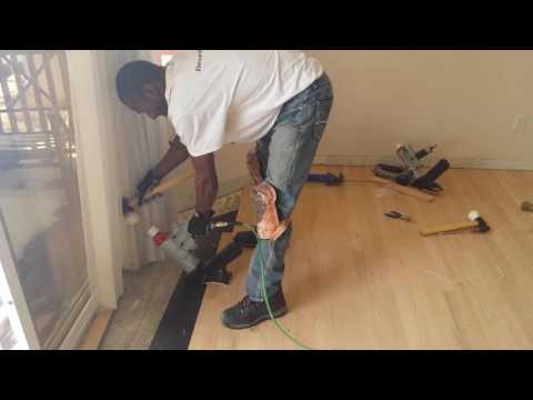 3/4 Hardwood flooring installation in Colorado Springs.