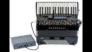 Scandalli Air MIDI Accordion Musictech Digibeat - Built in Sounds & Rhythms Electronic Bass Sounds