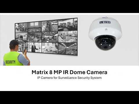 Matrix 8 MP IP Dome Camera (SATAYA CIDR80FL28CWP) - CCTV Camera / Surveillance Camera