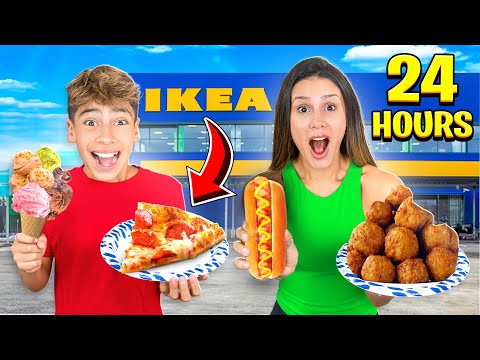 , title : 'Eating Only iKEA FOOD For 24 HOURS!!'