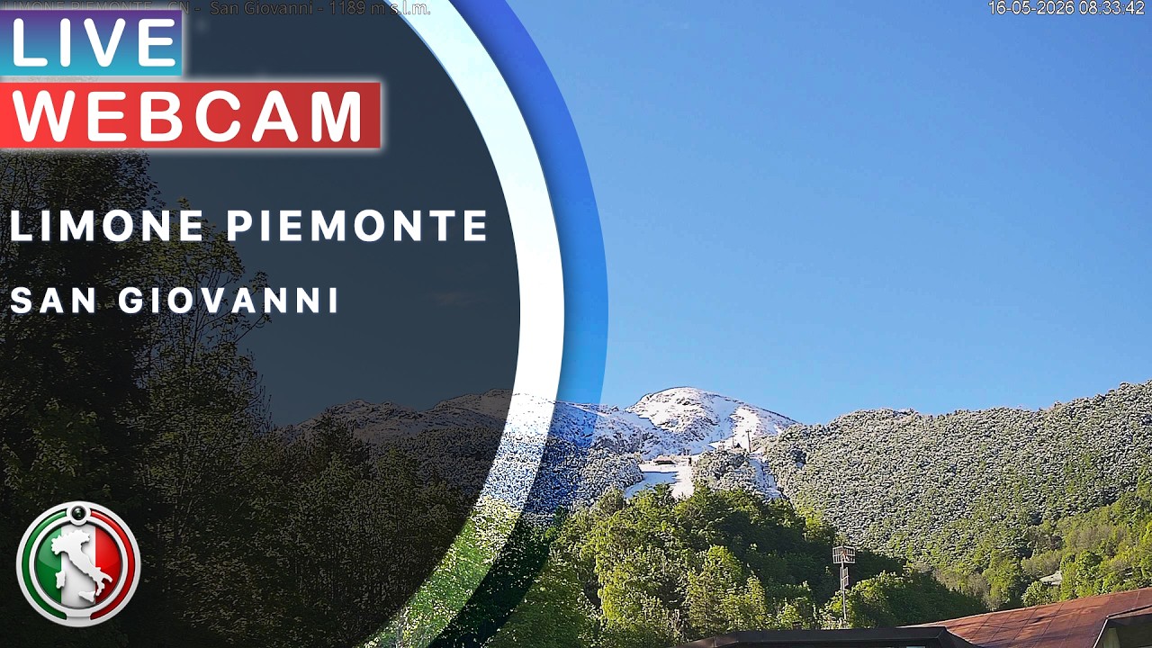 Live webcam view of San Giovanni Cam over Riserva Bianca