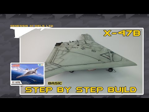 Freedom Models : X-47B : 1/48 Scale Model : Step by Step Video Build Episode.1