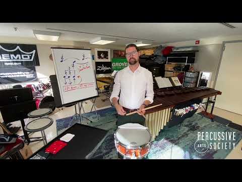 How to Improve Your Concert Snare Drum Roll Part One with Lee Hinkle for PAS Classroom