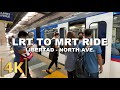 2 Train Rides From LRT 1 To MRT 3 Libertad To North Ave Full Ride Tour 4K Philippines