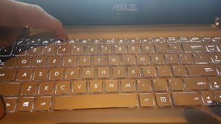 How to Turn On/Off Keyboard Back light And Screen Brightness Asus Laptops