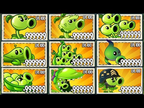 Tournament 20 PEA Plants Battlez - Which Peashooter Will Win? - PvZ 2 Plant vs Plant