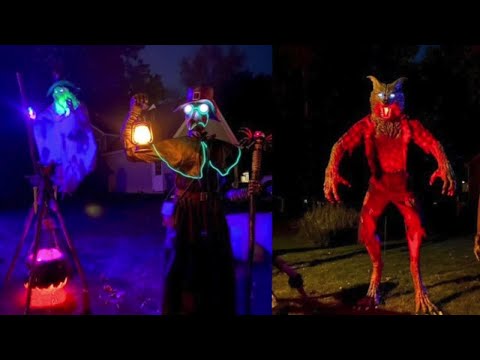 Second year for Walker's Halloween decorating contest - YouTube