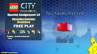 Lego City Undercover: Special Assignment 13 Disruptive Behavior (Secret Base) FREE PLAY - HTG