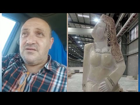 أول فيديو لـ أحمد عبدالكريم صاحب تمثال مصر تنهض