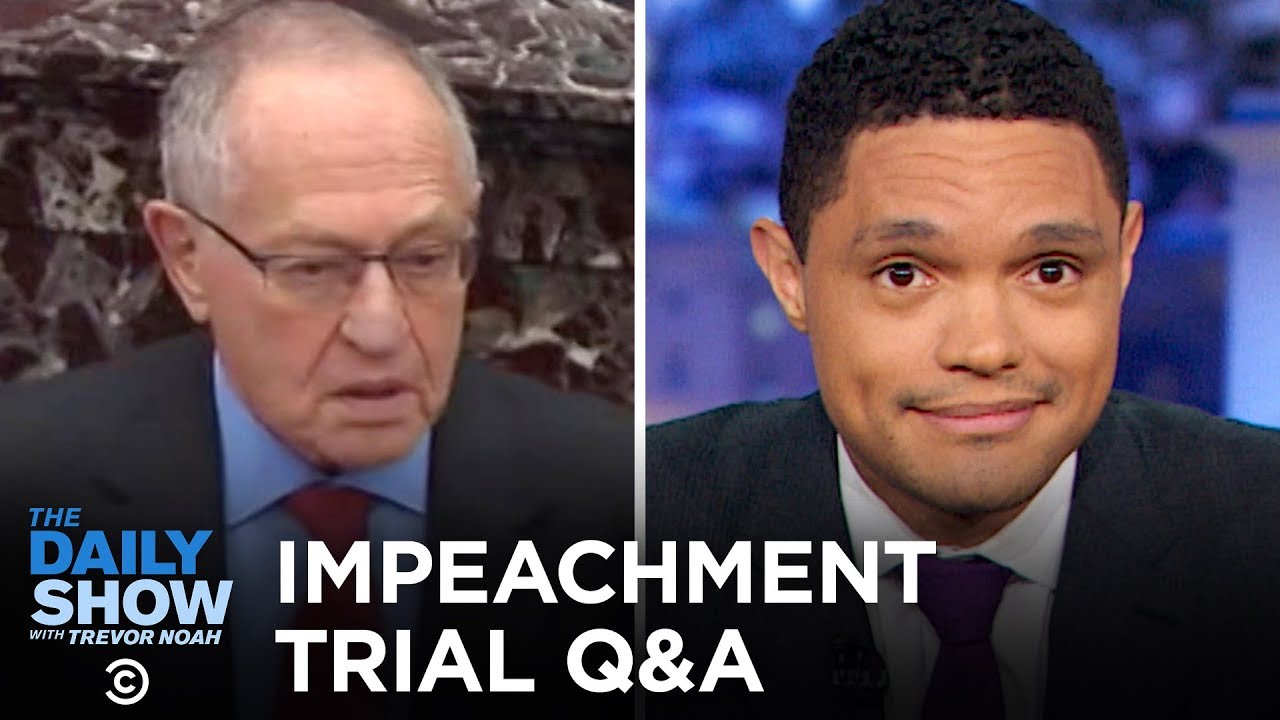 Trump Lawyer Alan Dershowitz Shocks at the Impeachment Trial | The Daily Show - YouTube