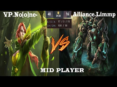 Duel Mid Top MMR - NOONE Windranger VS LIMMP Tiny Dota 2