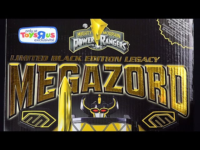 Vídeo relacionado con Mighty Morphin Power Rangers Megazord - Juego de coleccionista de figuras clásicas de 7 pulgadas (Dino Megazord (negro y dorado)