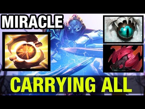 CARRYING THE TEAMMATES !! - Miracle- Anti-mage Total Full Build - Dota 2