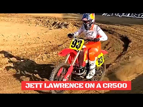 Jett Lawrence on a CR 500cc RAW
