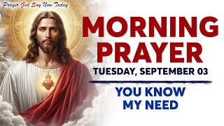 MORNING PRAYER TODAY🙏TUESDAY SEPTEMBER 03, 2024 | You Know My Need