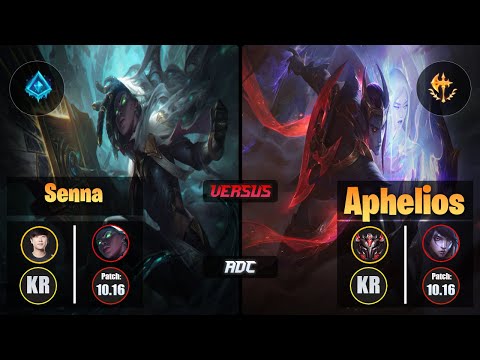 Ruler SENNA (ADC) [Glacial Augment] VS APHELIOS - Grandmaster KR Patch 10.16