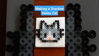 Making a Stardew Valley Cat Perler Bead! #perlerbeads #perlerbeadart #stardewvalley #cat