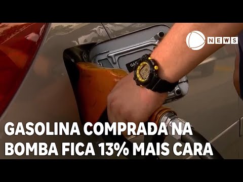 Gasolina comprada na bomba fica 13% mais cara em 2023