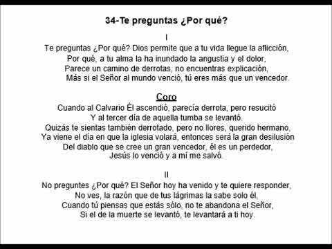 034  Te preguntas Por qué