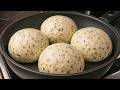 I make Garlic Bread at home every day! No oven, No knead! Easy bread