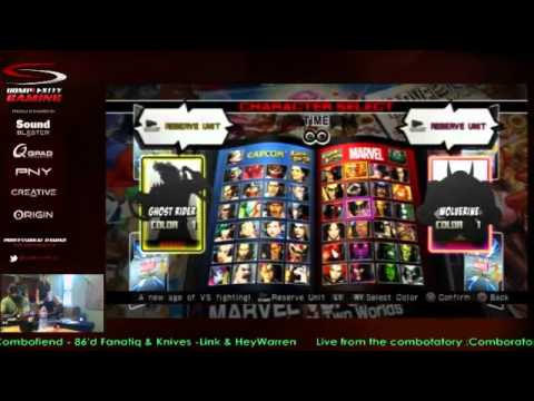 Comboratory.com - UMVC3: Infrit ClockwOrk Combofiend 86'd Fanatiq Knives Dash Link & HeyWarren pt2