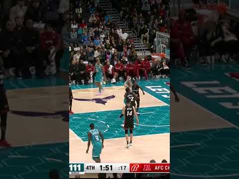 Lamelo with the DAGGER! The Hornets announcer loves it!😲| #shorts