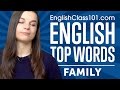 Top 20 Must-Know Family Words in English