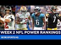 NFL Week 2 Power Rankings: Bucs at No. 1; 49ers, Steelers, Eagles, & Saints All Move Up