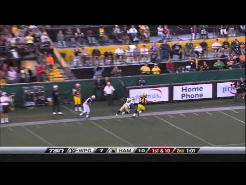 CFL Winnipeg 22, Hamilton 29 - August 7, 2010