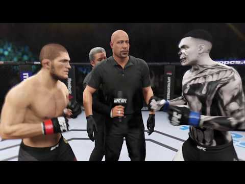 Khabib vs. Zombie (EA Sports UFC 2) - CPU vs. CPU - Crazy UFC 👊🤪