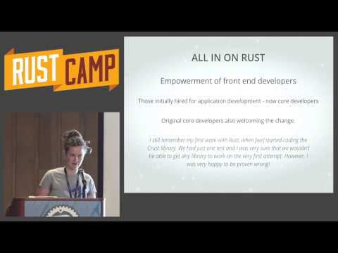 RustCamp 2015 - Evolving the Internet Using Rust by Paige Peterson