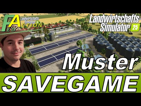 LS25 new pattern savegame NF March 4-way XXL farm all productions already placed and lots of deco...