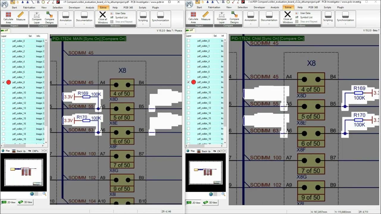 PCB-Investigator - PDF Compare (e.g. Schematics)