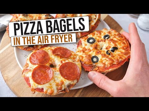Homemade Air Fryer Pizza Bagels [Quick & Easy]