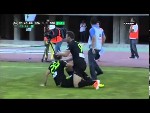 Gol Uli Dávila narrado por José A. Alba (Radio Córdoba SER). LPA 1-1 CÓR