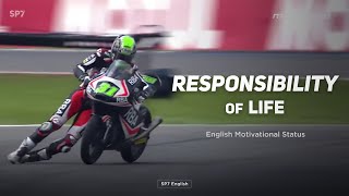 💯Responsibility of Life - English Motivational Quote WhatsApp Status