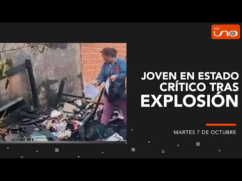 JOVEN EN ESTADO CRÍTICO TRAS EXPLOSIÓN EN SAN RAMÓN