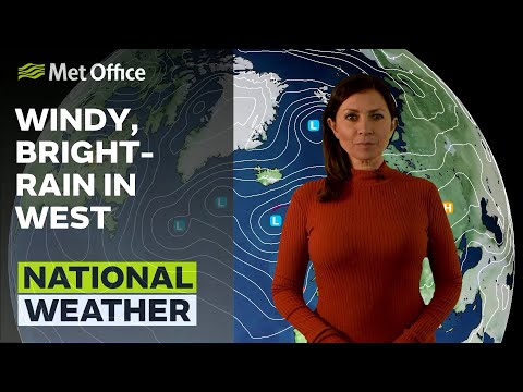 27/09/23 – Strong winds and rain – Evening Weather Forecast UK – Met Office Weather