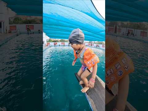 This is how confidence looks in deep water, Swimming Pool Fun 🏊🏻 #swimming #swimmingpool #deepwater