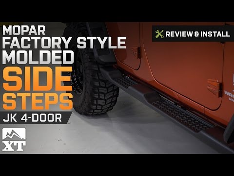 Jeep Wrangler Mopar Factory Style Molded Side Steps (2007-2017 JK 4-Door) Review & Install