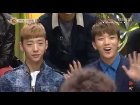 130302 Starking B.A.P FULL CUT Reactions to Cheerleading Dancers