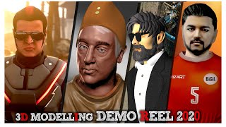 Vishnu Premachandran 3D Modelling Demo Reel 2020| Rajnikanth | Kamal Haasan | Vikram |Vijay|Bahubali