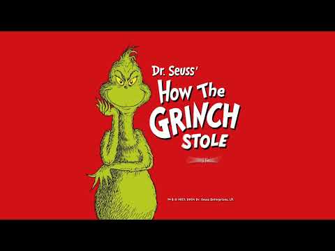 Trailer thumbnail for the Grinch musical showing stage lighting and Whoville costumes