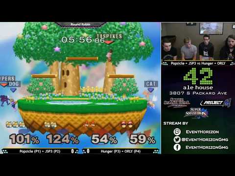 Construct 114 - Popsicle + JSP3 vs Hunger + ORLY - Melee Doubles RR