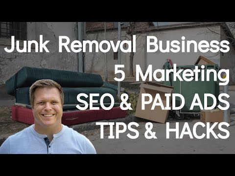 Part of a video titled Junk Removal Business Marketing, SEO, Ads & Website Fundamentals