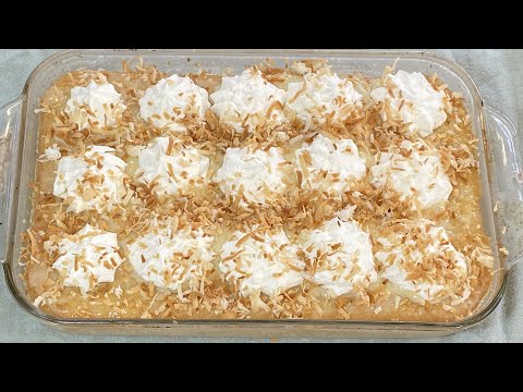 Coconut Tres Leches Cake is like having your 🍰 & Ice Cream all in One!